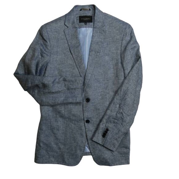men's Banana Republic Tailored Fit 100% linen sport coat, 40R, blue, NEW